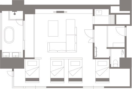 展望風呂付洋室